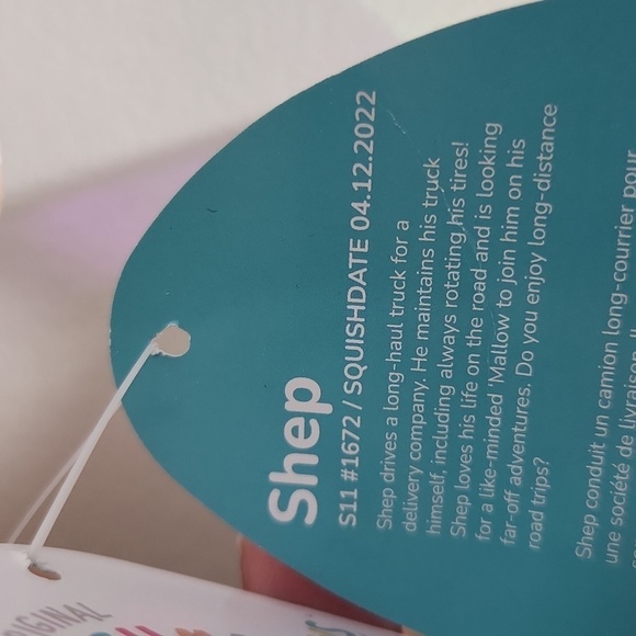 Squishmallows Shep Highland cow NWT 11 inch ish bend in tag Valentines - Picture 11 of 11